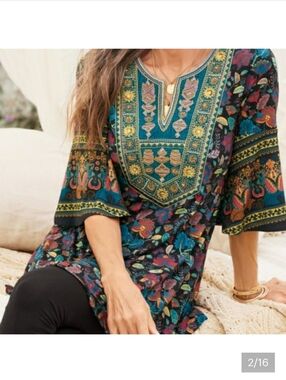 Soft Surroundings Toscana Tunic XL